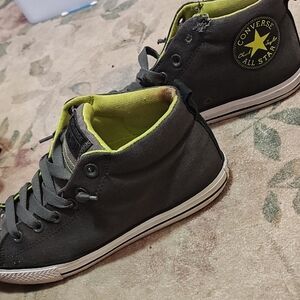 Converse All Star Black and Yellow High-Tops
